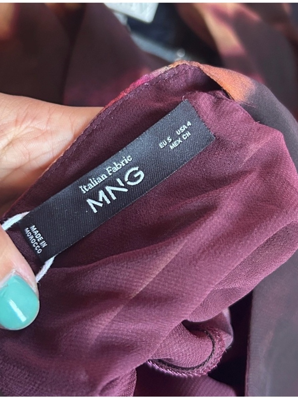 Mango TIE-DYE RUCHED DRESS - Picture 5 of 5